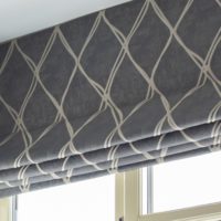 luxury look of roman blinds by curtain expert shop in dubai for bedroom