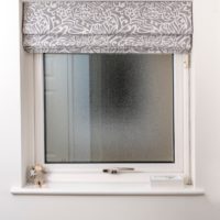 small window roman blinds modern look in dubai by curtains shop in dubai